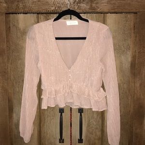 Shimmer Long Sleeve Top